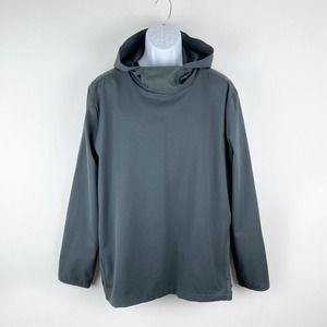 MSX Michael Strahan Men's Hooded Stretch Moisture Wicking Gray Pullover Jacket